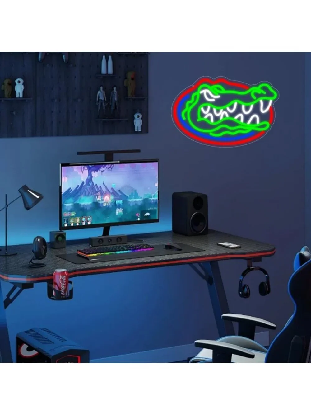 Neon LED Basketball Team Sign for Bedroom Wall Decor, Modern Wall Mount Light